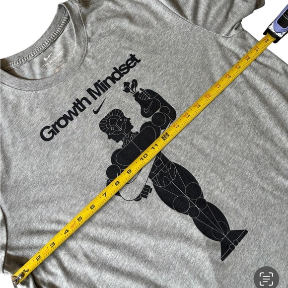 Nike Gray 'Growth Mindset' Graphic Tee - Picture 10 of 11